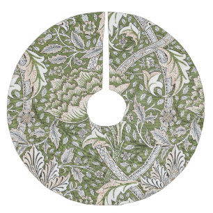 : William Morris Windrush Groen Patroon: Vintage Kerstboom Rok