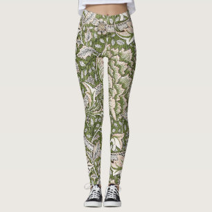 : William Morris Windrush Groen Patroon: Vintage Leggings