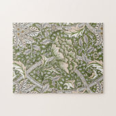 : William Morris Windrush Groen Patroon: Vintage Legpuzzel (Horizontaal)