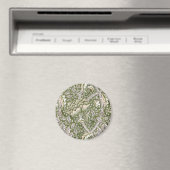 : William Morris Windrush Groen Patroon: Vintage Magneet (Insitu (Vaatwasser))