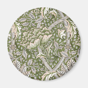 : William Morris Windrush Groen Patroon: Vintage Magneet