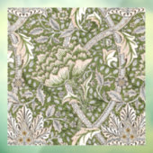 : William Morris Windrush Groen Patroon: Vintage Raamsticker (Vel 3)