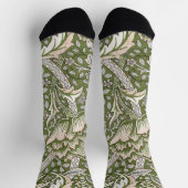 : William Morris Windrush Groen Patroon: Vintage Sokken (Top)