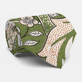 : William Morris Windrush Groen Patroon: Vintage Stropdas (Opgerold)