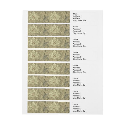 William Morris Windrush Wallpaper Pattern Adreslabel Wikkel (Vel)