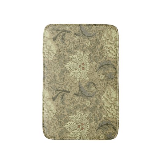William Morris Windrush Wallpaper Pattern Badmat (Voorkant Verticaal)