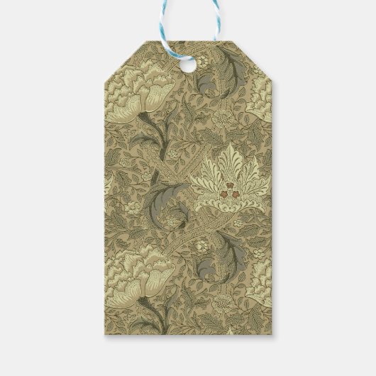 William Morris Windrush Wallpaper Pattern Cadeaulabel (Voorkant)