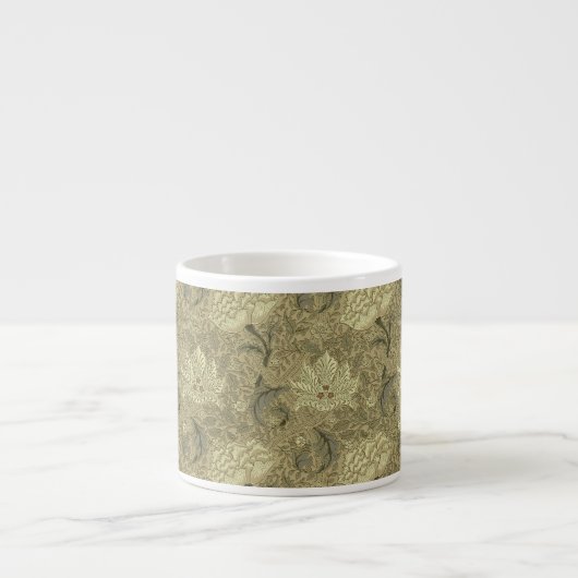 William Morris Windrush Wallpaper Pattern Espresso Kop (Voorkant)