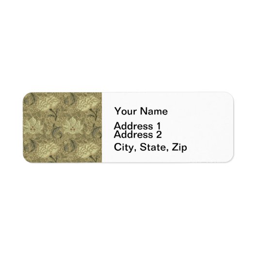 William Morris Windrush Wallpaper Pattern Etiket (Voorkant)