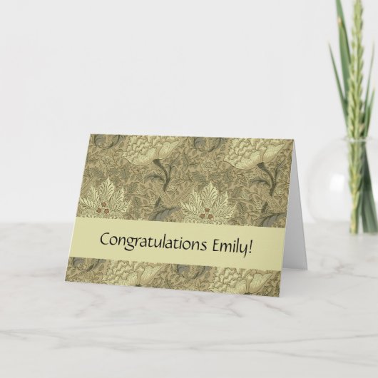 William Morris Windrush Wallpaper Pattern Kaart (Voorkant)