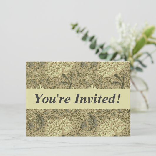 William Morris Windrush Wallpaper Pattern Kaart (Staand voorkant)