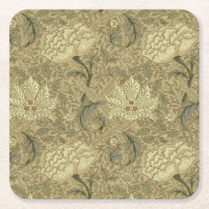 William Morris Windrush Wallpaper Pattern Kartonnen Onderzetters
