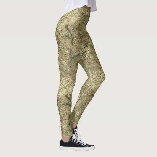 William Morris Windrush Wallpaper Pattern Leggings (Rechts)