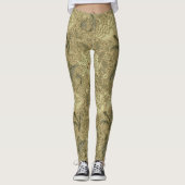 William Morris Windrush Wallpaper Pattern Leggings (Voorkant)