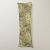 William Morris Windrush Wallpaper Pattern Lichaamskussen (Voorkant Verticaal)