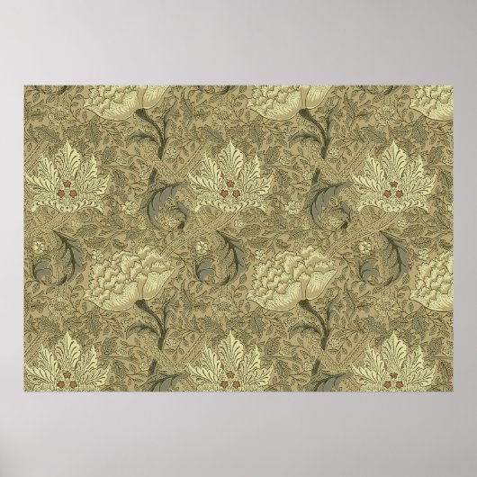 William Morris Windrush Wallpaper Pattern Poster (Voorkant)