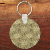 William Morris Windrush Wallpaper Pattern Sleutelhanger (Voorkant)