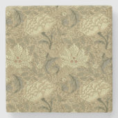 William Morris Windrush Wallpaper Pattern Stenen Onderzetter (Voorkant)