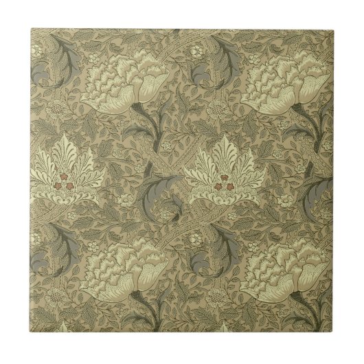 William Morris Windrush Wallpaper Pattern Tegeltje (Voorkant)