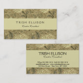 William Morris Windrush Wallpaper Pattern Visitekaartje (Voorkant / Achterkant)