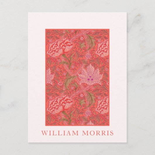 William Morris, Winrush: Rood, Sinaasappel & Roze  Briefkaart (Voorkant)