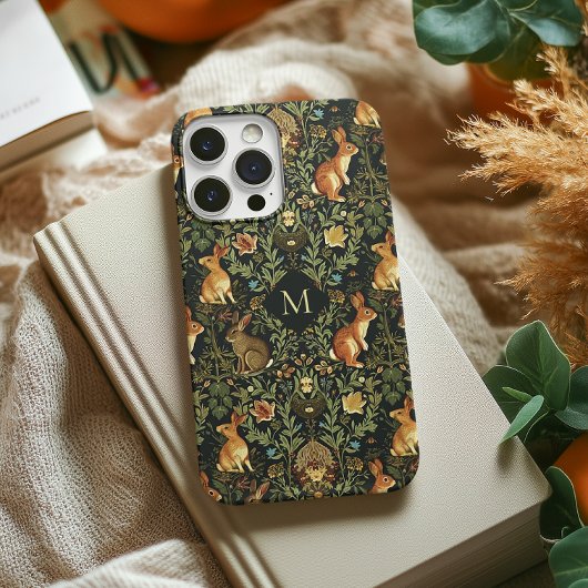 William Morris Woodland Floral Rabbits Christmas Case-Mate iPhone Case