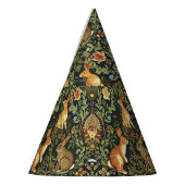 William Morris Woodland Floral Rabbits Christmas Feesthoedjes (Links)