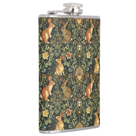 William Morris Woodland Floral Rabbits Christmas Heupfles (Rechts)