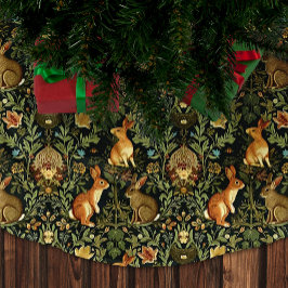 William Morris Woodland Floral Rabbits Christmas Kerstboom Rok