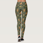 William Morris Woodland Floral Rabbits Christmas Leggings (Achterkant)