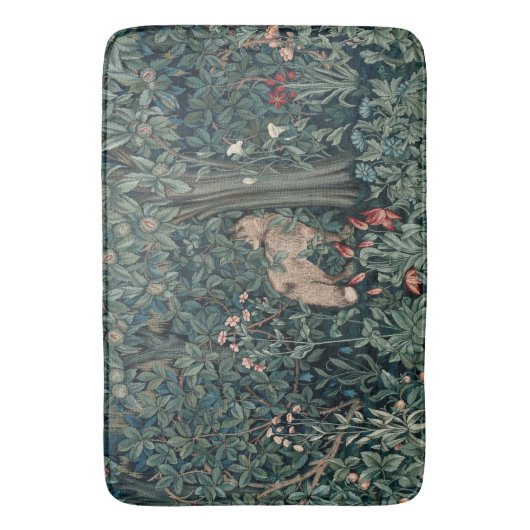 William Morris Woodland Tapestry Fox Badmat (Voorkant Verticaal)