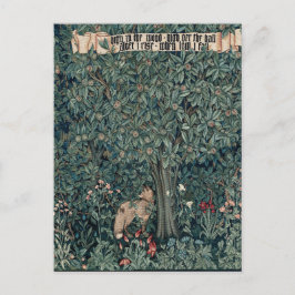 William Morris Woodland Tapestry Fox Briefkaart