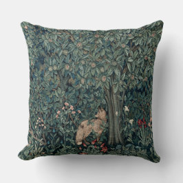 William Morris Woodland Tapestry Fox Kussen