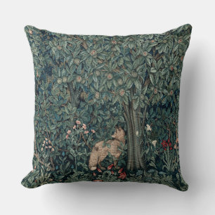 William Morris Woodland Tapestry Fox Kussen