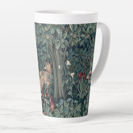 William Morris Woodland Tapestry Fox Latte Mok (Rechterhoek)