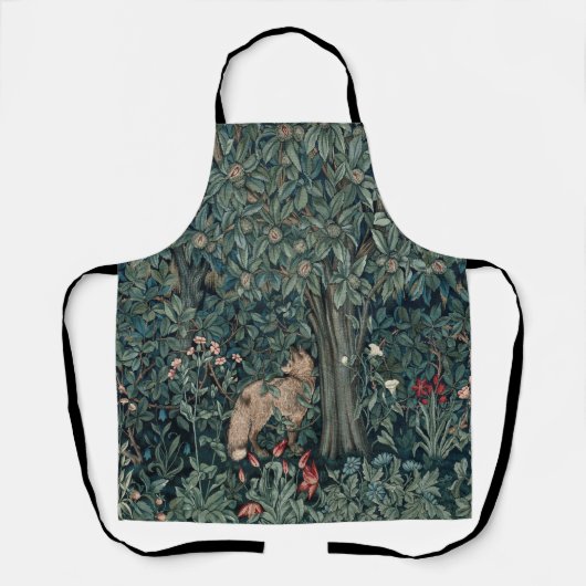 William Morris Woodland Tapestry Fox Schort (Voorkant)