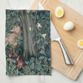 William Morris Woodland Tapestry Fox Theedoek (Quarter Fold)