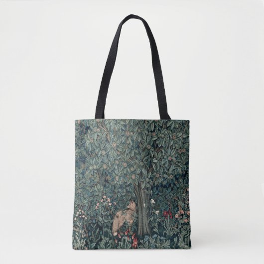 William Morris Woodland Tapestry Fox Tote Bag (Voorkant)