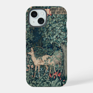 William Morris Woodland Tapestry Herten Hert iPhone 15 Case