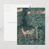William Morris Woodland Tapestry Herten Stag Briefkaart (Voorkant / Achterkant)