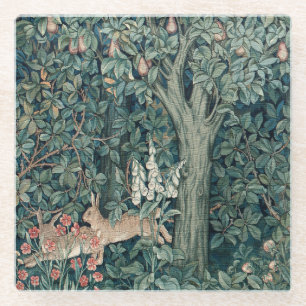 William Morris Woodland Tapestry Konijnen Glazen Onderzetter