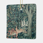 William Morris Woodland Tapestry Konijnen Keramisch Ornament (Links)