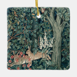 William Morris Woodland Tapestry Konijnen Keramisch Ornament
