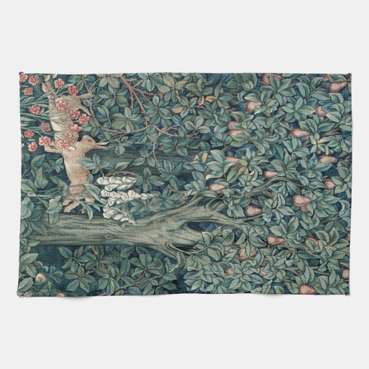 William Morris Woodland Tapestry Konijnen Theedoek (Horizontaal)