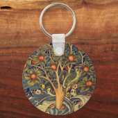 William Morris Woodpecker Pre-Raphaelite Sleutelhanger (Voorkant)