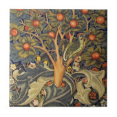 William Morris Woodpecker Pre-Raphaelite Tegeltje (Voorkant)