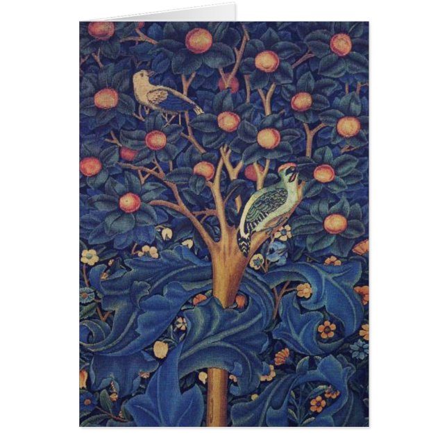 William Morris Woodpecker Tapestry Arts & Crafts (Voorkant)