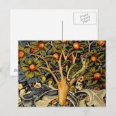William Morris Woodpecker Tapestry Arts & Crafts Briefkaart (Voorkant / Achterkant)