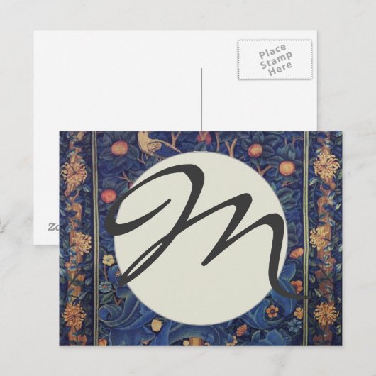 William Morris Woodpecker Tapestry Arts & Crafts Briefkaart (Voorkant / Achterkant)