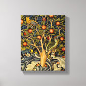 William Morris Woodpecker Tapestry Arts & Crafts Canvas Afdruk (Voorkant)